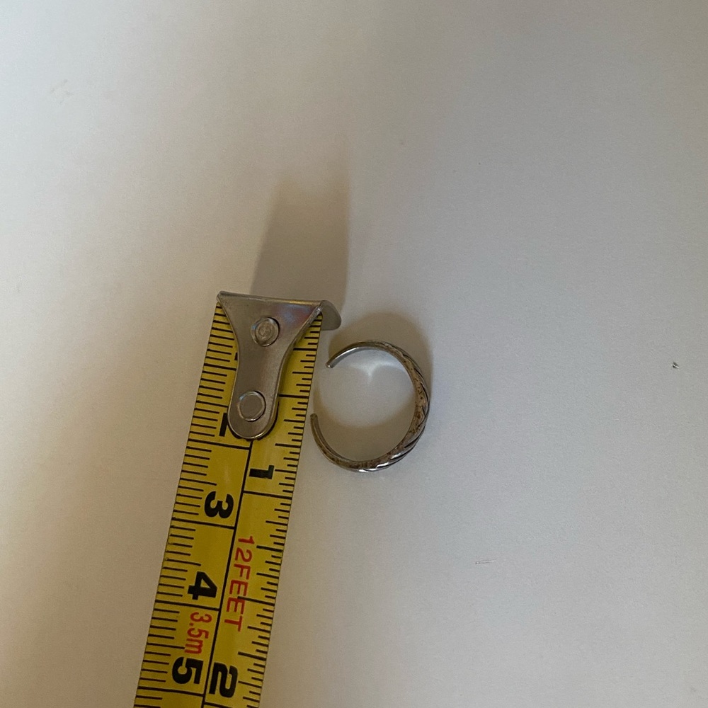 Adjustable Vintage 925 Silver Toe Ring - image 4